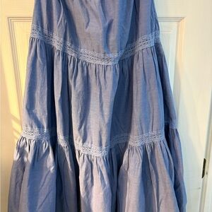 Francesca's Collections Blue A-Line Skirt